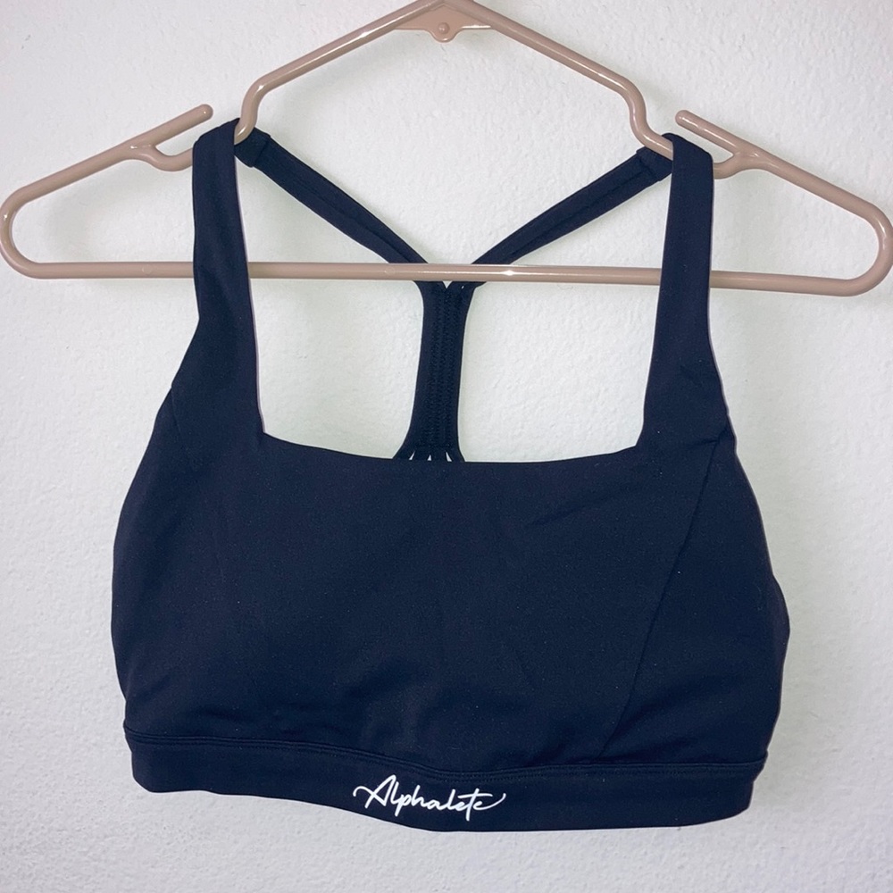 Medium Alphalete Pulse Kinetic Bra, BLACK